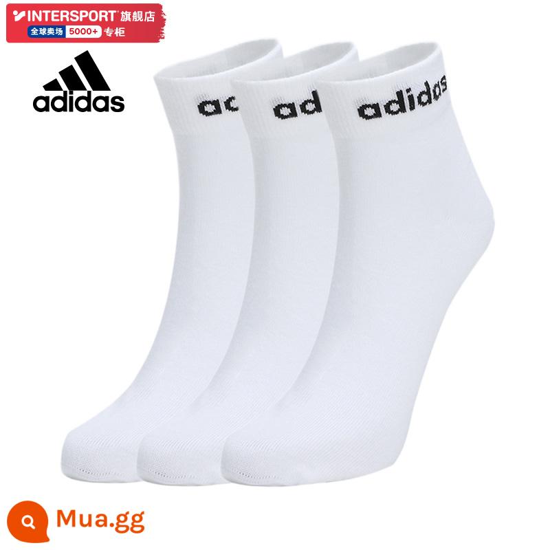 Tất Nam Adidas Tất Nữ Mùa Đông 2023 Mới Ống Ngắn Màu Trắng Ba Đôi Vớ Nam Vớ Thể Thao - /Ba đôi/Vớ NEO