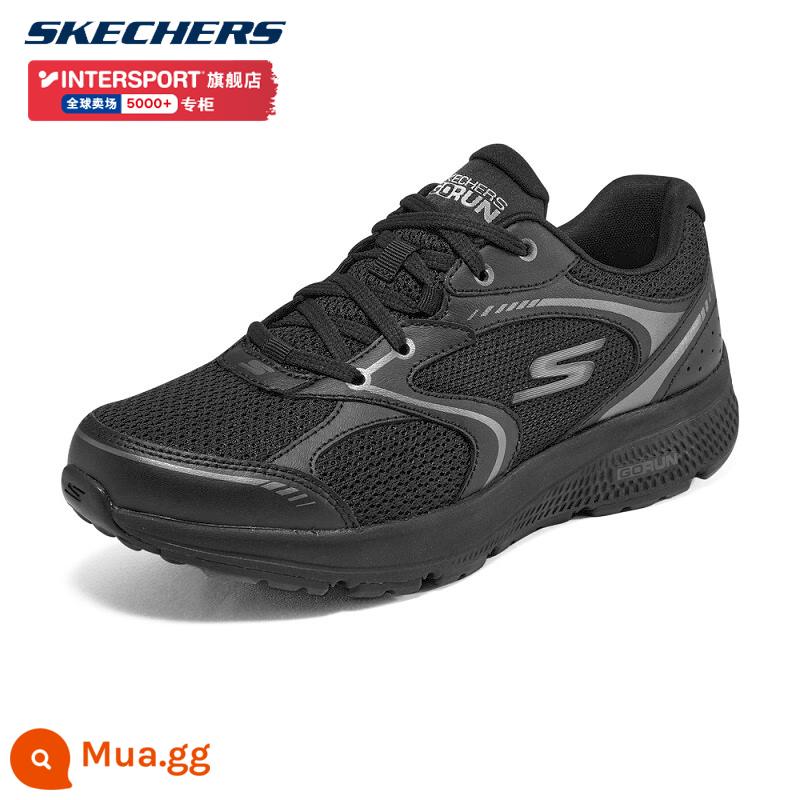 Giày SKECHERS nữ, giày mẹ, giày thể thao thoáng khí, giày chạy bộ cho người già, giày đi bộ, giày thường đế mềm, giày nữ cho người già - 128280-BBK đen