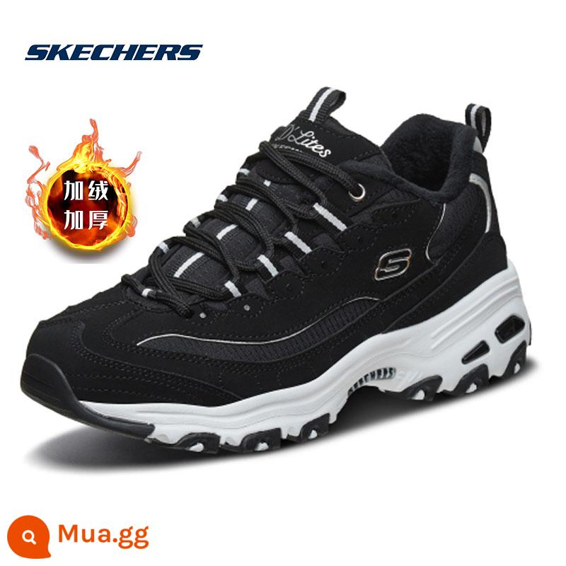 Giày Nữ SKECHERS Retro Bố Giày Mùa Đông 2023 Cổ Điển Mới Giày Gấu Trúc Đen Chiến Binh Giày Thể Thao Và Giải Trí Nữ - -BLK/Phong cách lông cừu/cỡ 37 trở lên, nên lấy cỡ nhỏ hơn một nửa