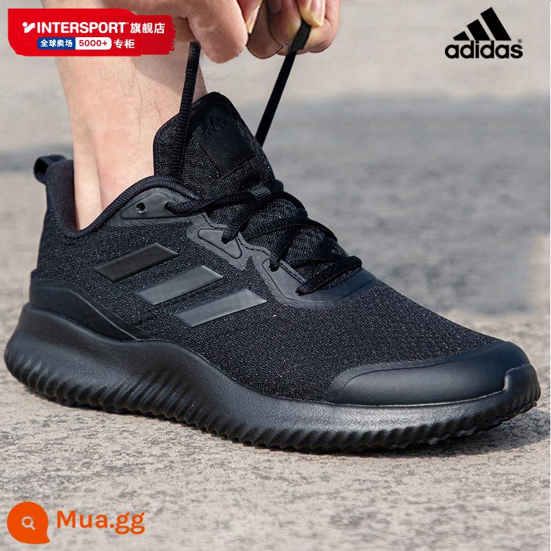 Cửa hàng hàng đầu chính thức của Adidas giày nam chiến binh màu đen mùa đông mới giày thể thao màu đen nguyên chất giày chạy bộ thoáng khí hấp thụ sốc - GX1790/quá nhỏ, vui lòng tăng lên một nửa kích thước