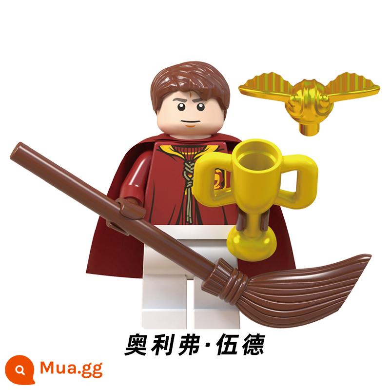 Tương thích với LEGO Harry Potter Trận Quidditch Rubeus Haggs Slytherin Gryffindor Minifigure Đồ chơi - Gỗ Oliver