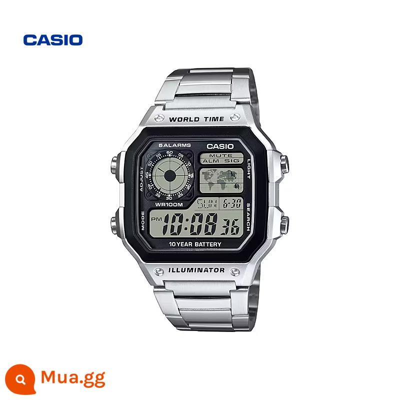 Cửa hàng hàng đầu của CASIO AE-1000W xu hướng thể thao không thấm nước thời trang đồng hồ nam trang web chính thức chính thức chính hãng - AE-1200WHD-1AVDF