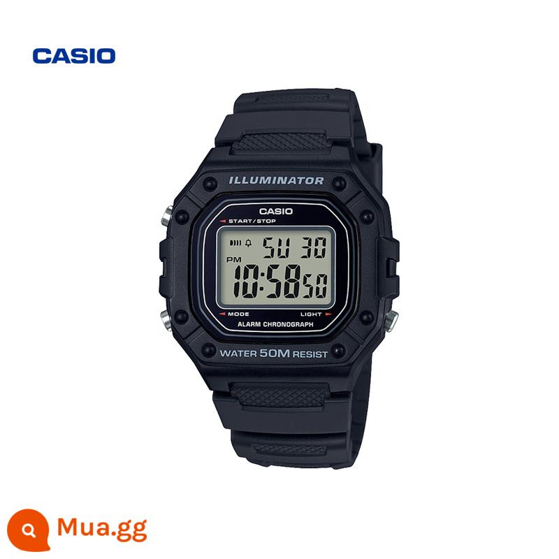 Trang web chính thức của CASIO cửa hàng hàng đầu ở nước ngoài thể thao chống thấm nước xu hướng thời trang cổ điển dành cho nam giới W-218H - W-218H-1AVDF