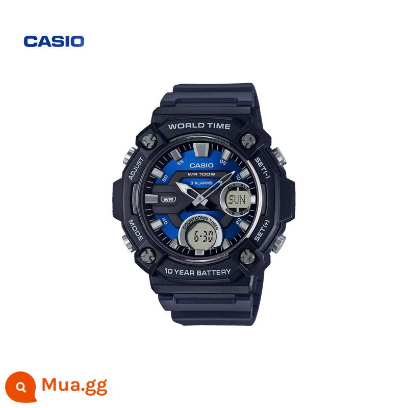 CASIO ở nước ngoài Cửa hàng Flagship AEQ-110 Đồng hồ đôi thể thao thông thường dành cho sinh viên Trang web chính thức của nam Chính hãng - AEQ-120W-2AVDF [Liên hệ bộ phận chăm sóc khách hàng để nhận 348 nhân dân tệ]