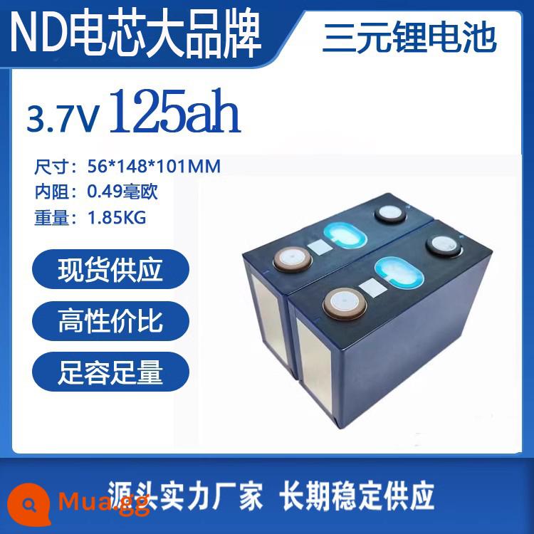 Thương hiệu mới Ningde xe máy điện pin lithium 3.7V40ah đơn lớn 60ah lưỡi điện xe điện ternary pin lithium - (Mã mài mới ND) 3.7V125ah