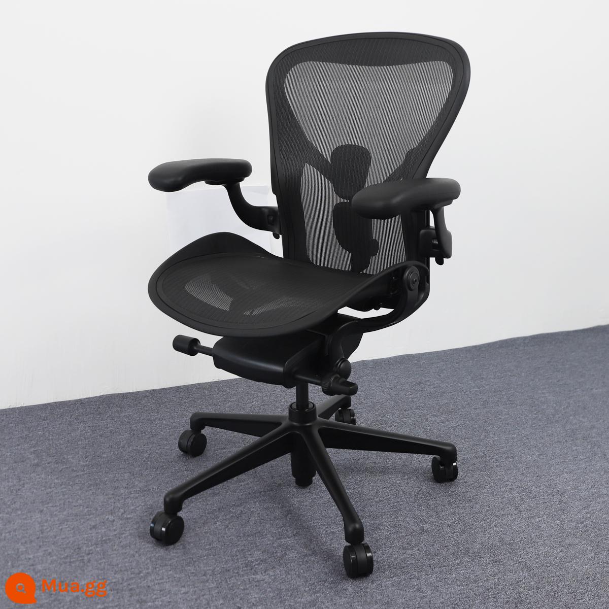 Herman Miller ghế làm việc hermanmiller aeron ghế máy tính tại nhà ghế chơi game ít vận động thoải mái - E-Sports E-Sports "Chân thép trung bình màu đen mát mẻ" [Cấu hình đầy đủ chức năng thế hệ thứ hai]