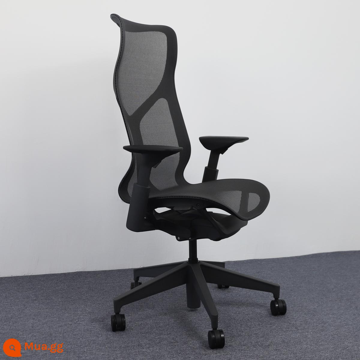 Herman Miller cosm ghế làm việc ghế máy tính gia đình ghế chơi game ghế văn phòng ít vận động hermanmiller - "Chân nylon lưng cao màu đen than chì] Tay nâng [SF Express được trang bị đầy đủ]