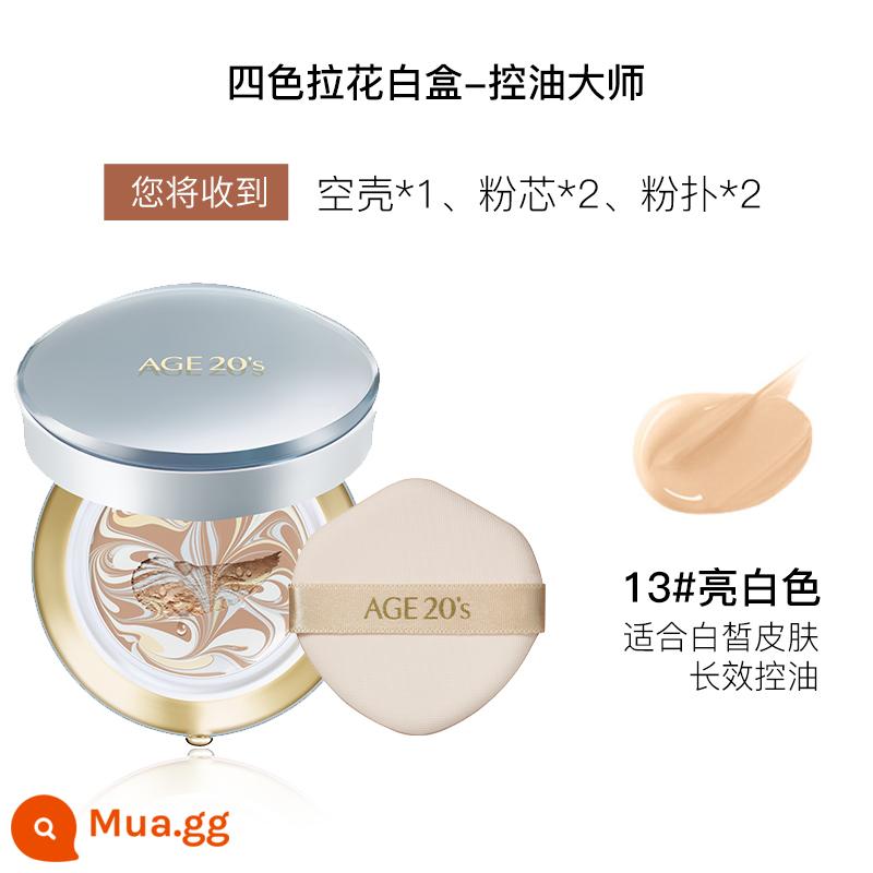 Aekyung air cushion 4 màu lahua bb cream che khuyết điểm dưỡng ẩm lâu trôi flagship store chính thức flagship matte kiểm soát dầu không tẩy trang - [Hộp Trắng] Model Kiểm Soát Dầu #13 Trắng Sáng