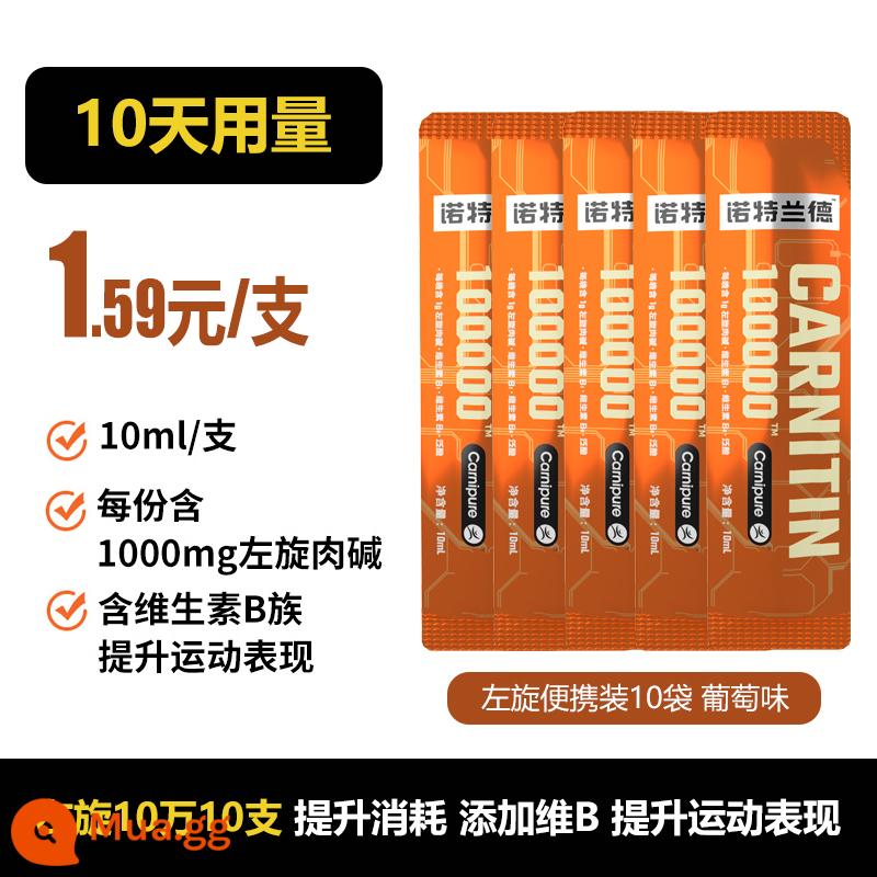 Notland L-carnitine 100.000 gói xách tay thể dục L-carnitine 200.000 L-carnitine 100.000 gói dùng thử - màu sô cô la