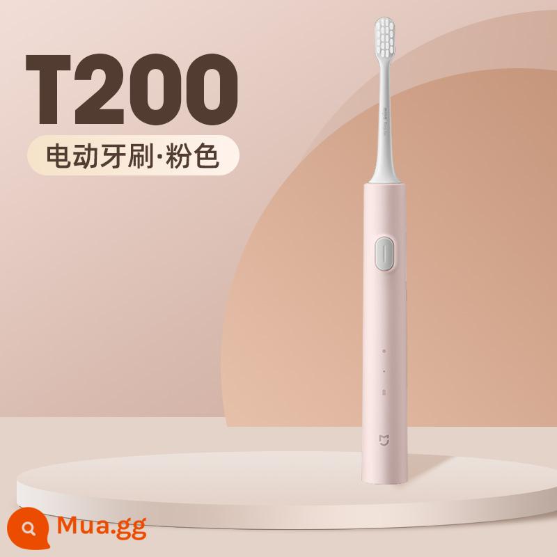 Bàn chải đánh răng điện Xiaomi Mijia Sonic T200 Bộ cặp đôi trưởng thành dành cho nam và nữ có thể sạc lại hoàn toàn tự động - [Tiêu chuẩn] T200 hồng