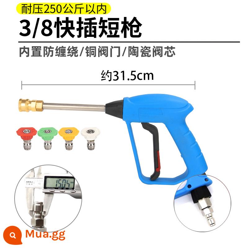 Cao Cấp Máy Rửa Xe Súng Nước 280/380 Mèo Đen 55/58 Hộ Gia Đình Phụ Kiện Máy Rửa Đầu Vòi Xịt Bàn Chải bơm Xe Hơi - Súng ngắn cắm nhanh G6 3/8 (chịu áp lực 250kg)