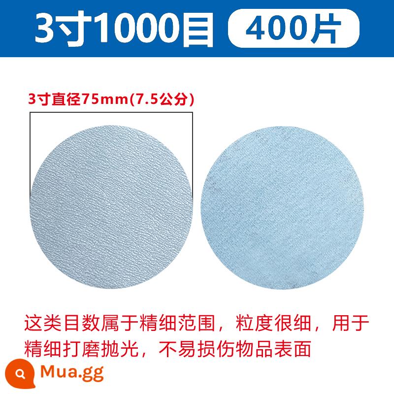 Tầm Ma Đổ Xô Giấy Nhám Xe Đánh Bóng 4 Inch 5 Inch Đánh Bóng Khô Máy Mài Tự Đĩa Gỗ Treo Tường Đồ Nội Thất - màu xanh huỳnh quang