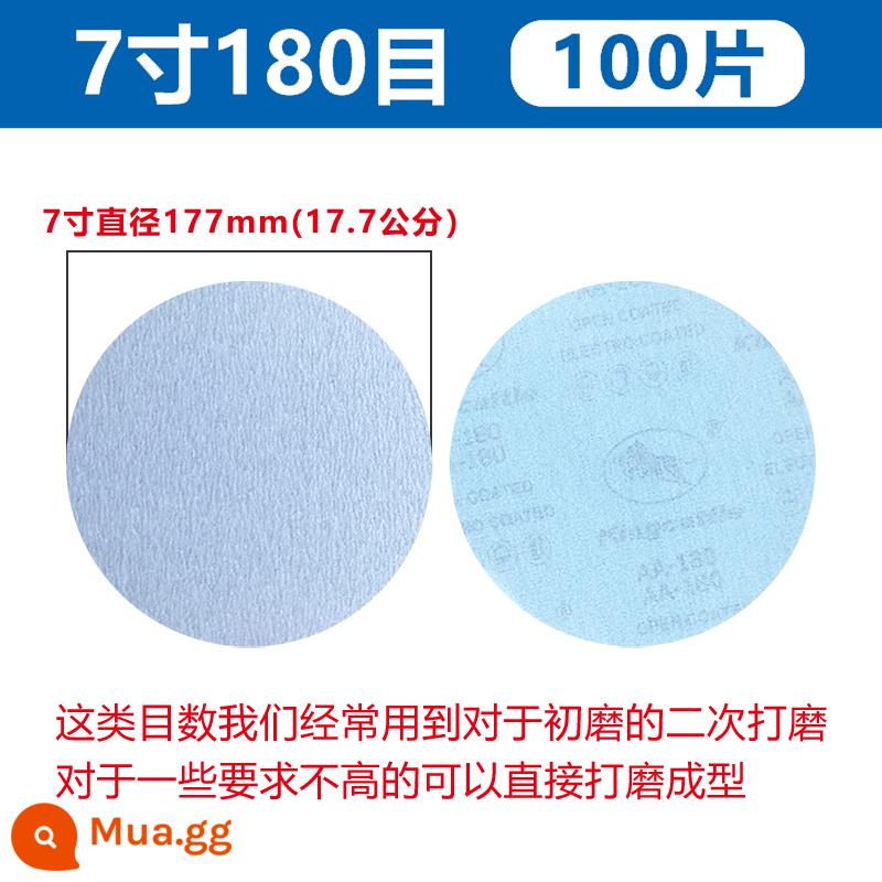 Tầm Ma Đổ Xô Giấy Nhám Xe Đánh Bóng 4 Inch 5 Inch Đánh Bóng Khô Máy Mài Tự Đĩa Gỗ Treo Tường Đồ Nội Thất - cái hồ màu xanh