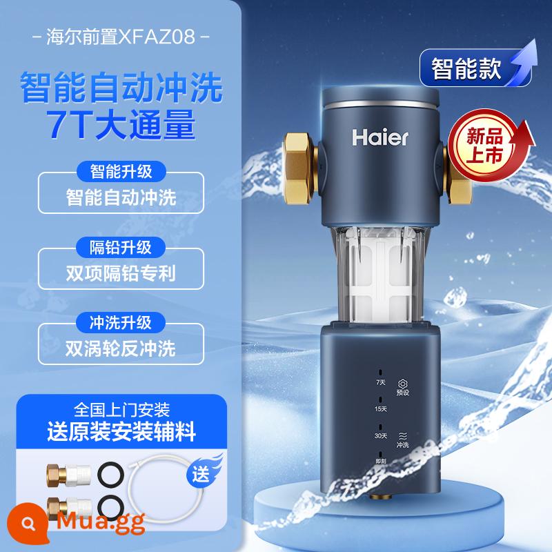 Haier tiền lọc bảo vệ đường thủy máy lọc nước rửa ngược hộ gia đình máy lọc nước tại vòi HP-37 - Bạc Z08 [Xả tự động thông minh]