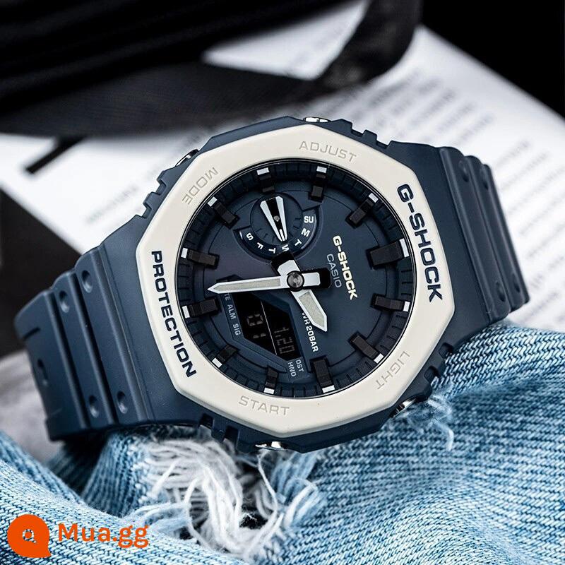 Đồng hồ CASIO nam G-SHOCK hình bát giác trang trại gỗ sồi APcasio đồng hồ điện tử thể thao GA2100-1A/4A - GA-2110ET-2A