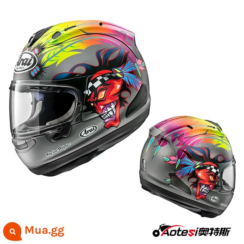 ARAI Nhập Khẩu Nhật Bản Đầu Máy Mũ Bảo Hiểm RX7X Đi GP Theo Dõi Người Chơi Full Mũ Bảo Hiểm Full Cover Đánh Thức Sư Tử - RUSSELL XÁM SƯƠNG GIÁ Xám Russell