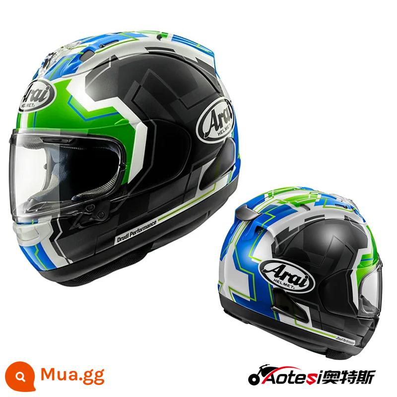 ARAI Nhập Khẩu Nhật Bản Đầu Máy Mũ Bảo Hiểm RX7X Đi GP Theo Dõi Người Chơi Full Mũ Bảo Hiểm Full Cover Đánh Thức Sư Tử - REA SB2 XANH 2022 Jonathan