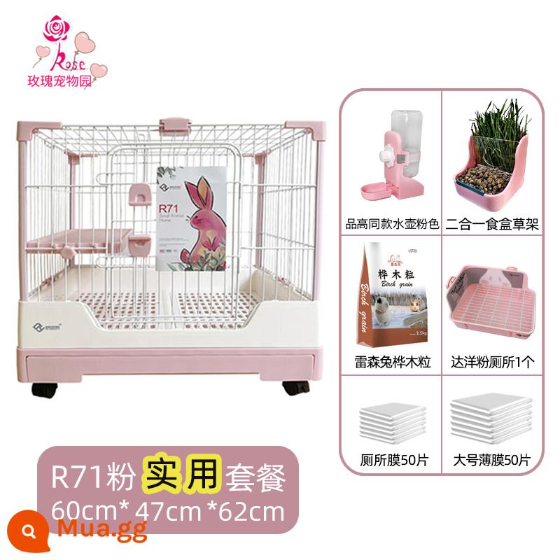 Lồng thỏ Dayang R81 ngăn kéo đôi chống lại con thỏ Năng hộ gia đình LỚN RABBIT LITCH Lợn tự động lồng phân Cage - Gói thực hành bột Dayang 71