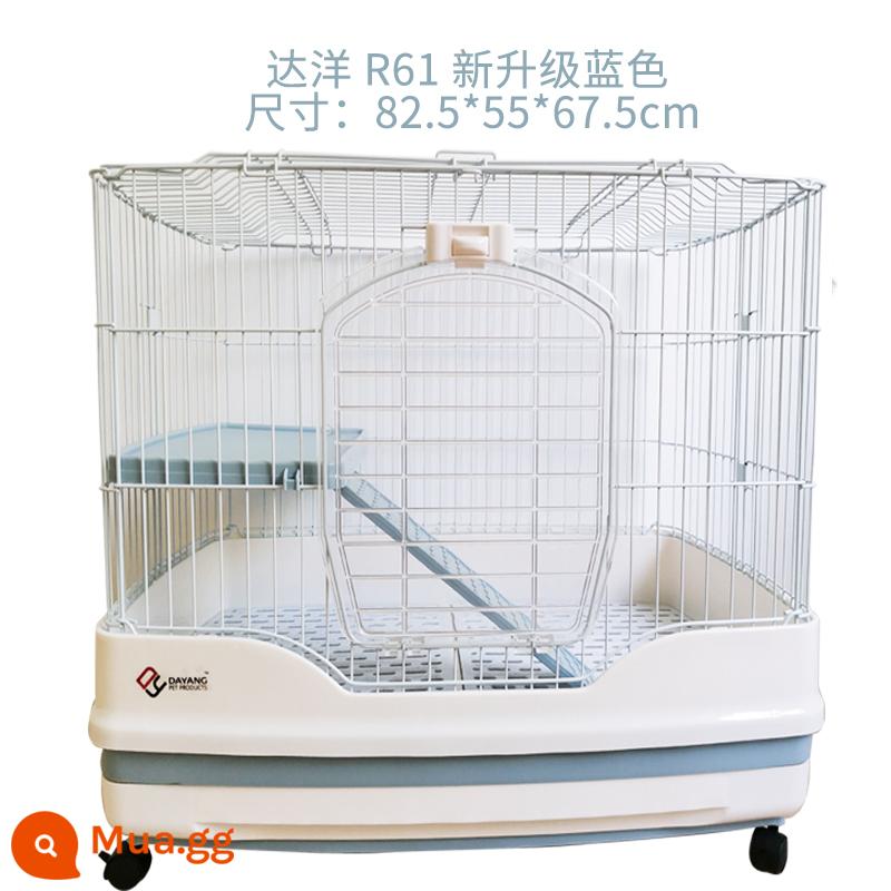 Lồng thỏ Dayang R81 ngăn kéo đôi chống lại con thỏ Năng hộ gia đình LỚN RABBIT LITCH Lợn tự động lồng phân Cage - Màu xanh nhạt Dayang 61 Lồng trần màu xanh