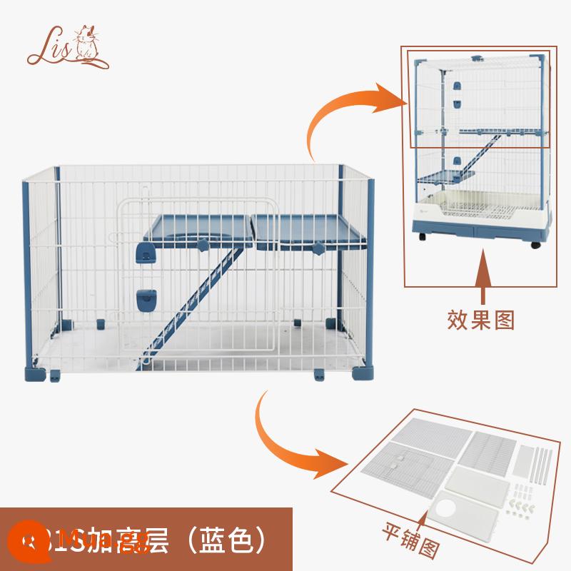 Lồng thỏ Dayang R81 ngăn kéo đôi chống lại con thỏ Năng hộ gia đình LỚN RABBIT LITCH Lợn tự động lồng phân Cage - Lưới sắt lớp Royal Blue 81S Plus