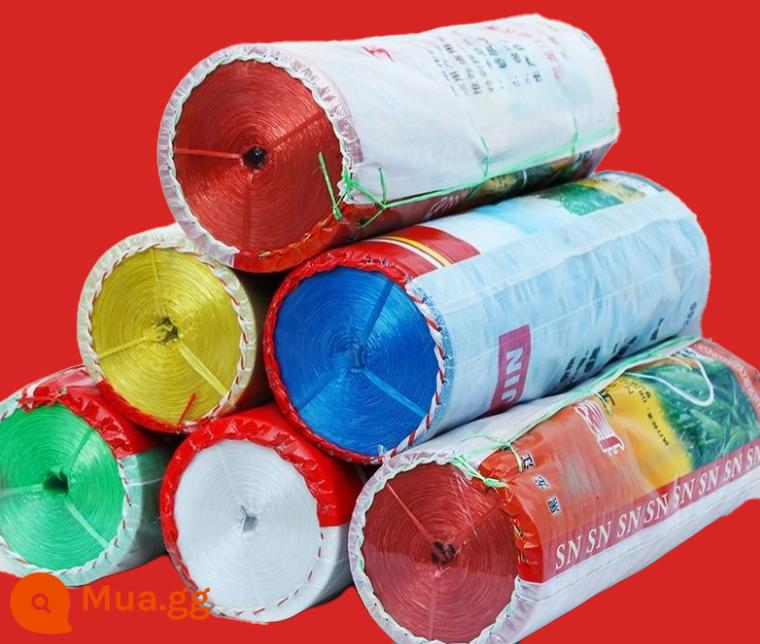 Dây nylon đóng gói dây nhựa dây ràng buộc dây ràng buộc chịu mài mòn bọc túi dây vật liệu mới toàn bộ gói dây ràng buộc - [Đỏ 2cm] Đĩa 5 catties × 8 cuộn (40 catties)