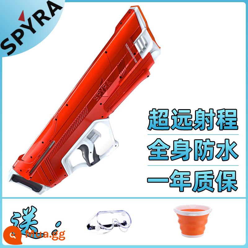 Đức nhập khẩu Spyra One Điện Súng Nước Nổ Đồ Chơi Hai Douyin Lưới Đỏ Con Trưởng Thành Chống Nước Chiến Đấu - Spyra LX đỏ [phiên bản hút thủ công]