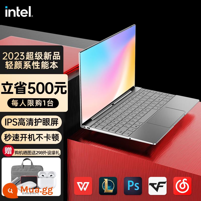 [Vụ nổ nóng bỏng] Cửa hàng hàng đầu của máy tính Lapture 2022 Ánh sáng sinh viên Intel Core mới, Mô hình cô gái kinh doanh máy tính xách tay đặc biệt của văn phòng Portable Ultra -thin - [Màn hình nâng cấp miễn phí có giới hạn] 14 inch - Glacier Silver - Bộ xử lý Intel thế hệ thứ 11