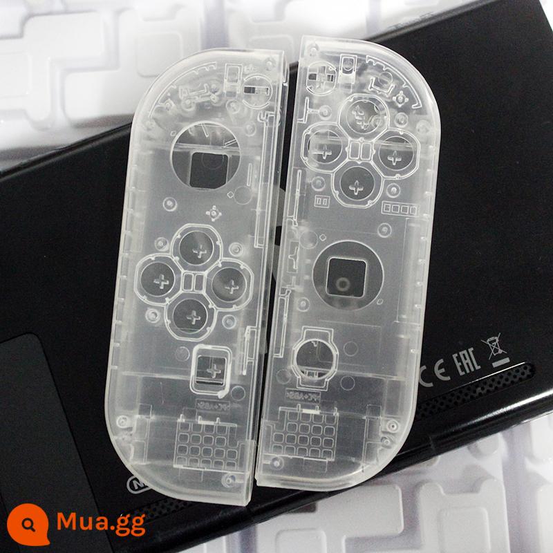 Tay cầm Nintendo Switch vỏ ban đầu joycon vỏ thay thế thủ công NS sửa chữa thay thế sửa đổi các bộ phận - <công cụ miễn phí> màu trắng trong suốt