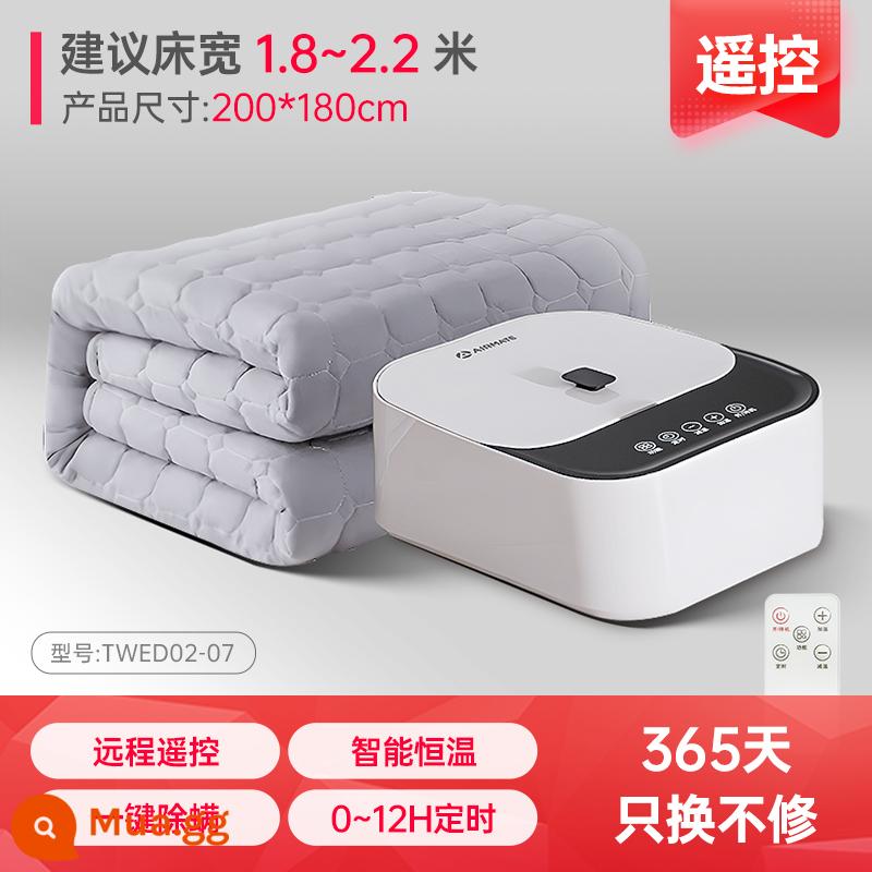 Airmate 2023 Mới Đơn Và Đôi Lưu Thông Nước Điều Chỉnh Nhiệt Độ Thông Minh Nhiệt Độ Không Đổi Nhà Phụ Nữ Mang Thai Làm Nóng Nước Chăn Chăn Điện - [Đôi] Điều khiển từ xa thông minh, loại bỏ mạt và hút ẩm suối nước nóng tuần hoàn 200 * 180cm