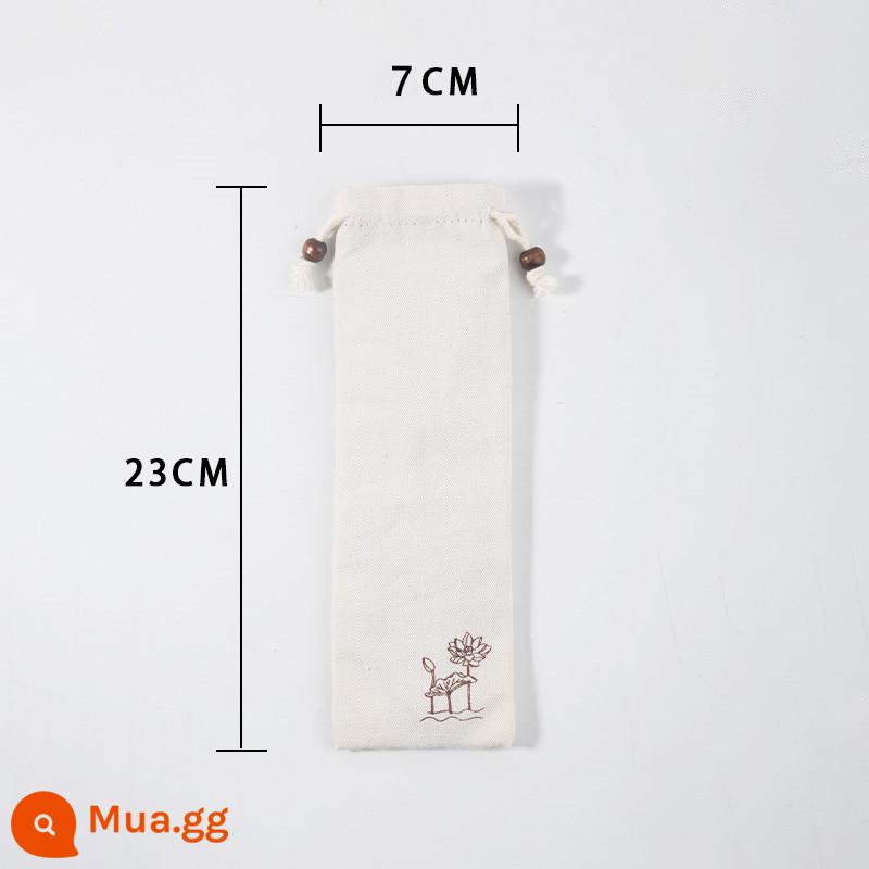 Panwan kit túi vải nhỏ bao bì đồ trang sức túi wenwan óc chó vòng đeo tay lưu trữ túi dây rút nhung túi xách - Kiểu dài 24*7