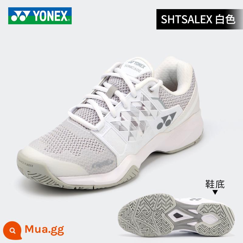 2022 mới YONEX Giày cầu lông Yonex nam nữ giày thể thao chống trượt siêu nhẹ thoáng khí chuyên nghiệp chống trượt - Giày thể thao chuyên nghiệp phối lưới lông vũ SHTSALEX màu trắng (kiểu nữ) kiểu dáng chuẩn