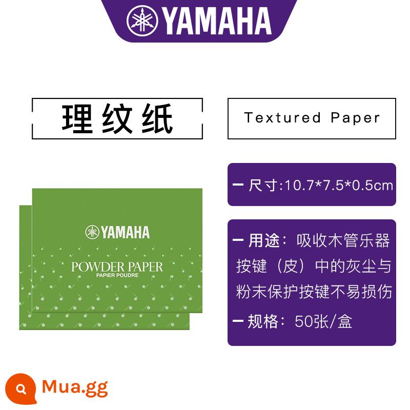 Bộ sản phẩm chăm sóc sáo chính hãng của Yamaha, bảo dưỡng chuyên nghiệp hàng ngày, làm sạch nhạc cụ hơi woodwind - Giấy họa tiết (50 tờ/hộp) GIẤY BỘT//03