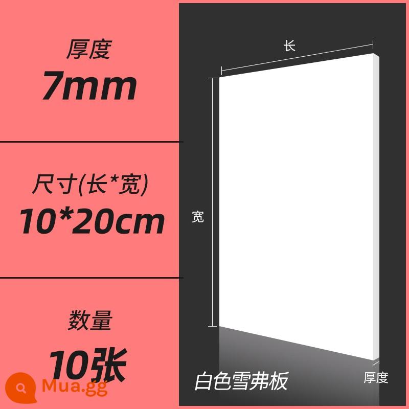 Hướng dẫn sử dụng bảng PVC vật liệu làm mô hình tự làm toàn bộ bảng xốp mật độ cao màu đen và trắng Chevron tùy chỉnh cắt bảng - Trắng 0,7 * 10 * 20 cm (10 cái)