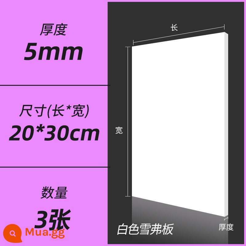 Hướng dẫn sử dụng bảng PVC vật liệu làm mô hình tự làm toàn bộ bảng xốp mật độ cao màu đen và trắng Chevron tùy chỉnh cắt bảng - Trắng 0,5 * 20 * 30CM (3 cái)