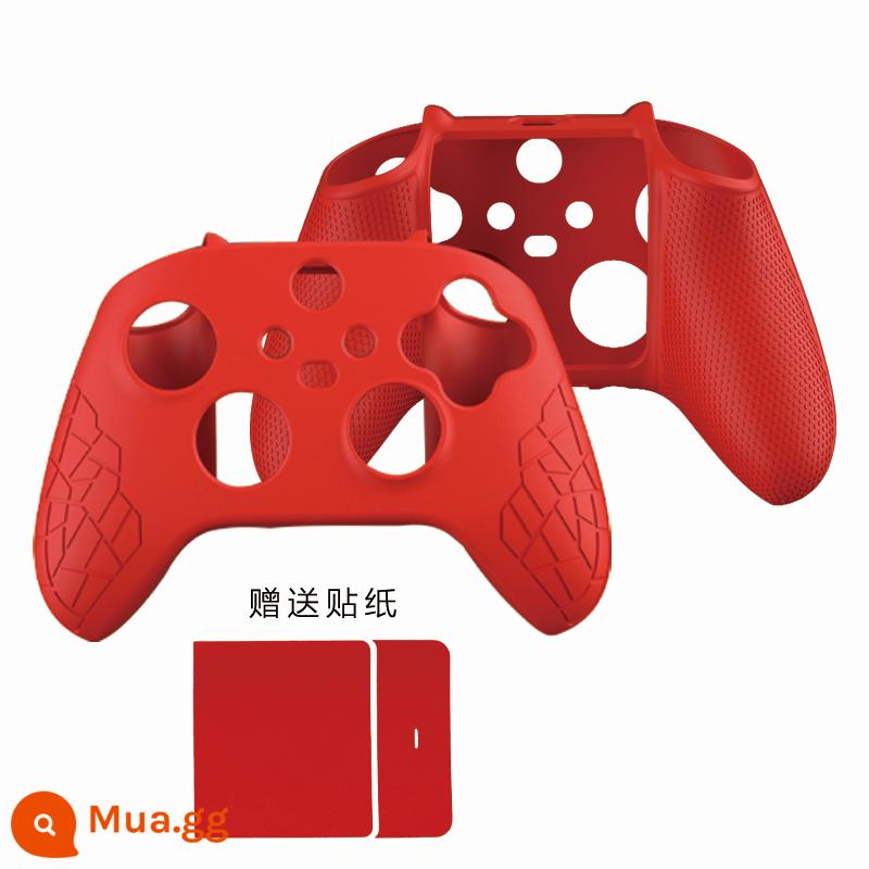 Ajitomo Mới Xbox Series X/S Tay Cầm Bảo Vệ Vỏ Silicon Pha Lê Vỏ Bảo Vệ Bộ Điều Khiển Túi Bảo Quản - Vỏ bọc silicone cho tay cầm Xbox Aji màu đỏ