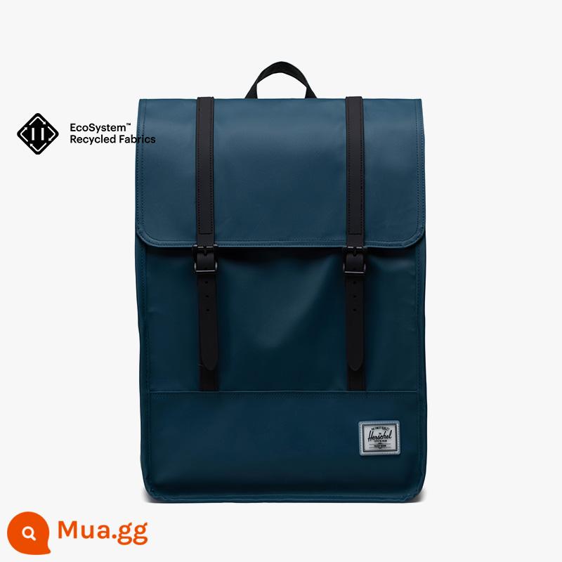 [38 Huanxin] Túi đựng máy tính ba lô nam nữ Herschel Hexing SURVEY II chống thấm nước và chống mưa - Deep Blue (màu mới năm 2023, cỡ lớn 17,5L) laptop 15 inch