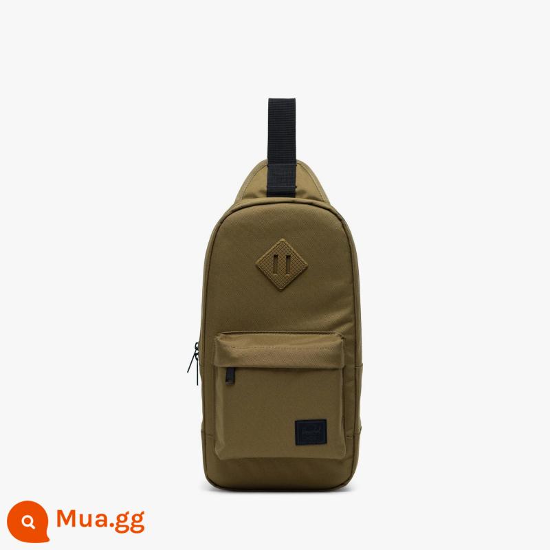 Herschel Hexing Heritage Túi Đeo Vai Thể Thao Nam Đi Xe Đạp Túi Túi Điện Thoại Di Động Túi Ngực - xanh kaki