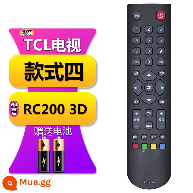 Thích hợp cho TV TCL điều khiển từ xa đa năng phổ RC 2000c 260JC14 11 12 13 801C L D - Kiểu 4 [RC200 3D] Các mẫu phải giống nhau