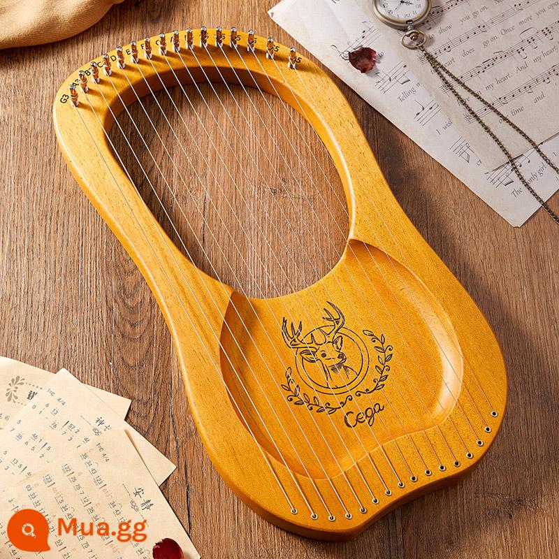 Đàn piano Cega 16 dây Leya đàn hạc nhỏ đàn hạc mới bắt đầu đàn lia nhỏ nhạc cụ di động dễ học - 16 dây·Đĩa tuần lộc hình chữ U·Màu gốc