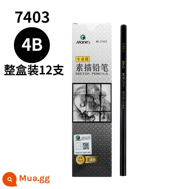 Marley bút chì vẽ tranh bút chì carbon cho người mới bắt đầu phác thảo 2h6b8b14b bút phác thảo mềm trung bình cứng vẽ 2 đến 4b nguồn cung cấp nghệ thuật thương hiệu mã lực 12b bộ tranh hb nghệ thuật sinh viên công cụ đặc biệt - C7403 professional cấp 4B (full hộp 12 chiếc) chất lượng như hàng nhập khẩu