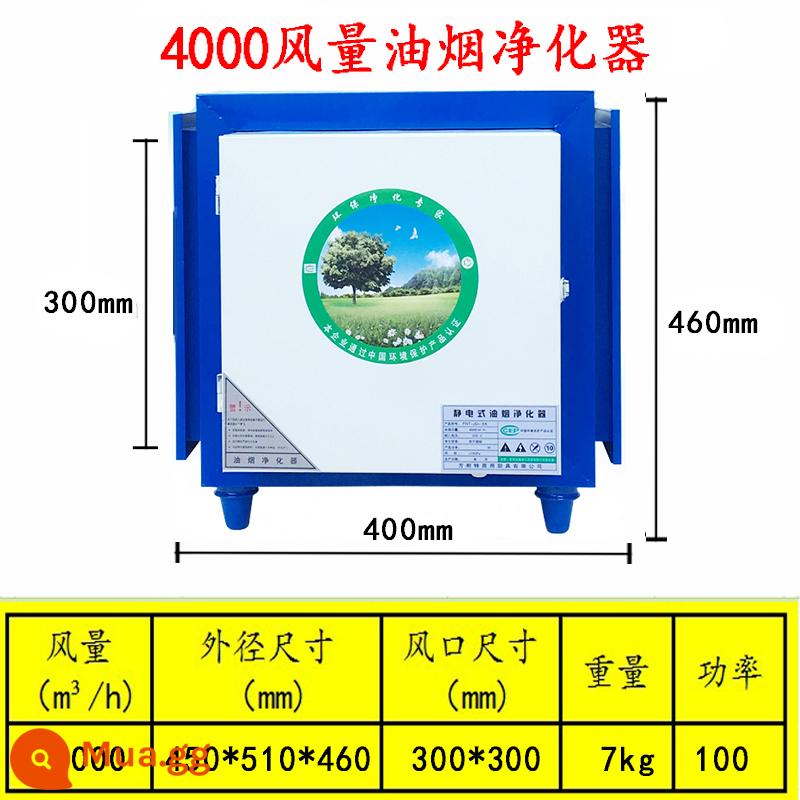 Máy lọc khói dầu nhỏ Tất cả phục vụ thương mại nhà hàng bếp nướng 4000 thể tích không khí khách sạn hộ gia đình bảo vệ môi trường - [Chuyển động đơn đặc] Máy lọc khói dầu thể tích lớn 4000 30X30