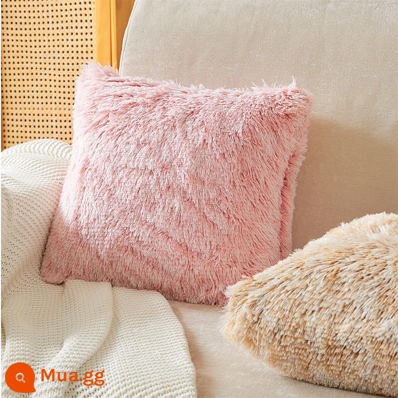 Mèo cảm giác gối mùa thu đông sang trọng kem ins sofa phòng khách eo gối đầu giường cotton áo gối đầu giường gối đệm - Gối hồng Dương Sóc