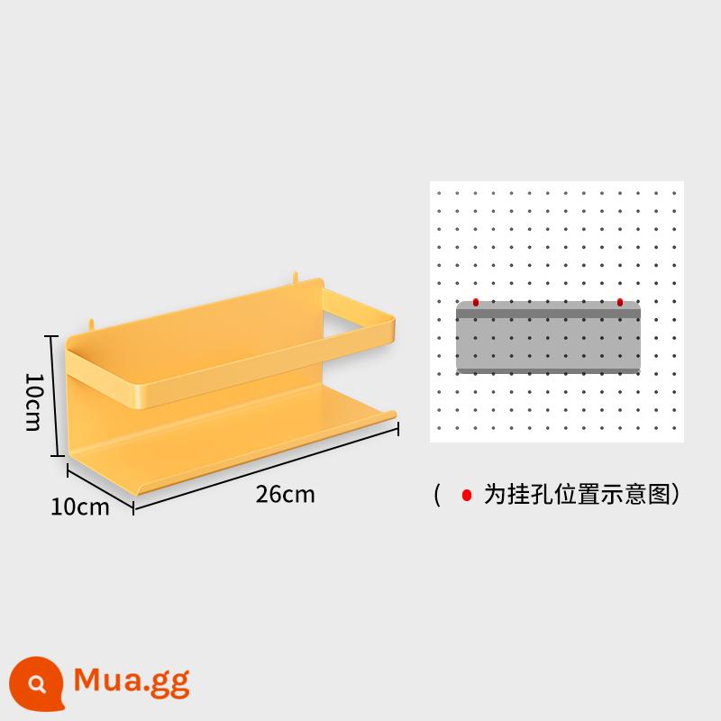 Bảng đục lỗ để bàn nhà bàn học để bàn ký túc xá dọc lưu trữ phân vùng kệ bàn phụ kiện không đục lỗ - Gardenia Yellow [Kệ sách đa chức năng lớn]