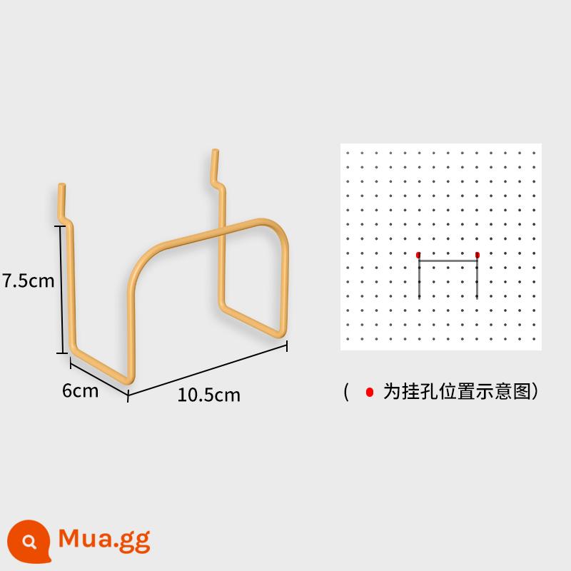 Bảng đục lỗ để bàn nhà bàn học để bàn ký túc xá dọc lưu trữ phân vùng kệ bàn phụ kiện không đục lỗ - Gardenia Vàng [Đế tai nghe]