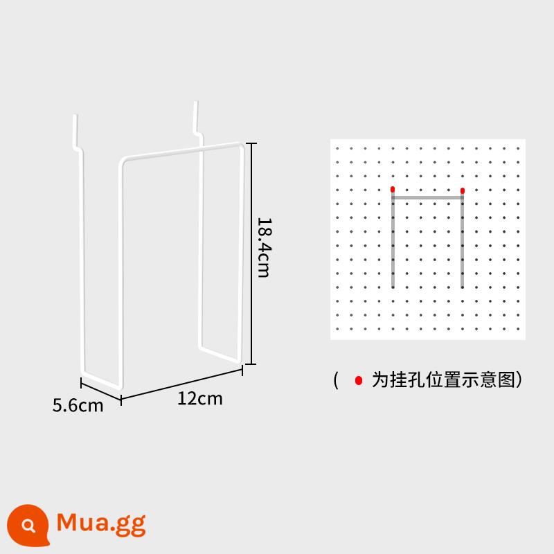 Bảng đục lỗ để bàn nhà bàn học để bàn ký túc xá dọc lưu trữ phân vùng kệ bàn phụ kiện không đục lỗ - Sữa Trắng [Kệ sách đơn giản]