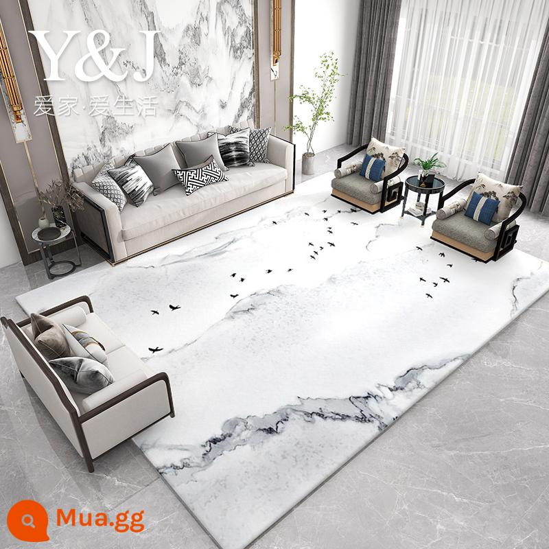 Thảm phòng khách cao cấp ánh sáng sang trọng sofa bàn cà phê chăn hiện đại Trung Quốc đầy đủ cửa hàng chăn đầu giường hộ gia đình thảm trải sàn chống trơn trượt và bụi bẩn - Hiện đại 8383