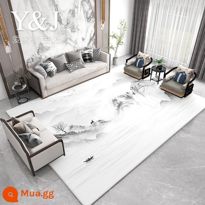 Thảm phòng khách cao cấp ánh sáng sang trọng sofa bàn cà phê chăn hiện đại Trung Quốc đầy đủ cửa hàng chăn đầu giường hộ gia đình thảm trải sàn chống trơn trượt và bụi bẩn - Hiện đại 8377