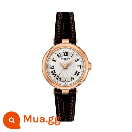 [Cùng phong cách của Lưu Diệc Phi] Đồng hồ đeo tay nữ Tissot Tissot Official Little Beauty Series Quartz Belt - Thắt lưng màu nâu