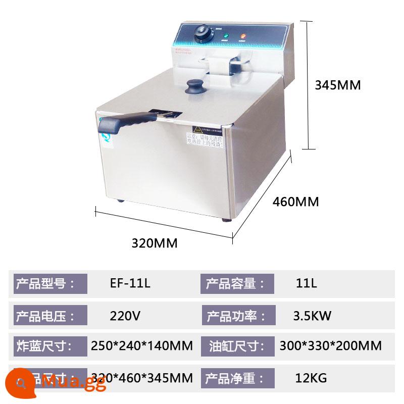 Nồi chiên điện một xi-lanh FRYKING Caizhi, nồi chiên / hamburger điện đặc biệt - Nồi chiên thanh ngang Caizhi EF-11L