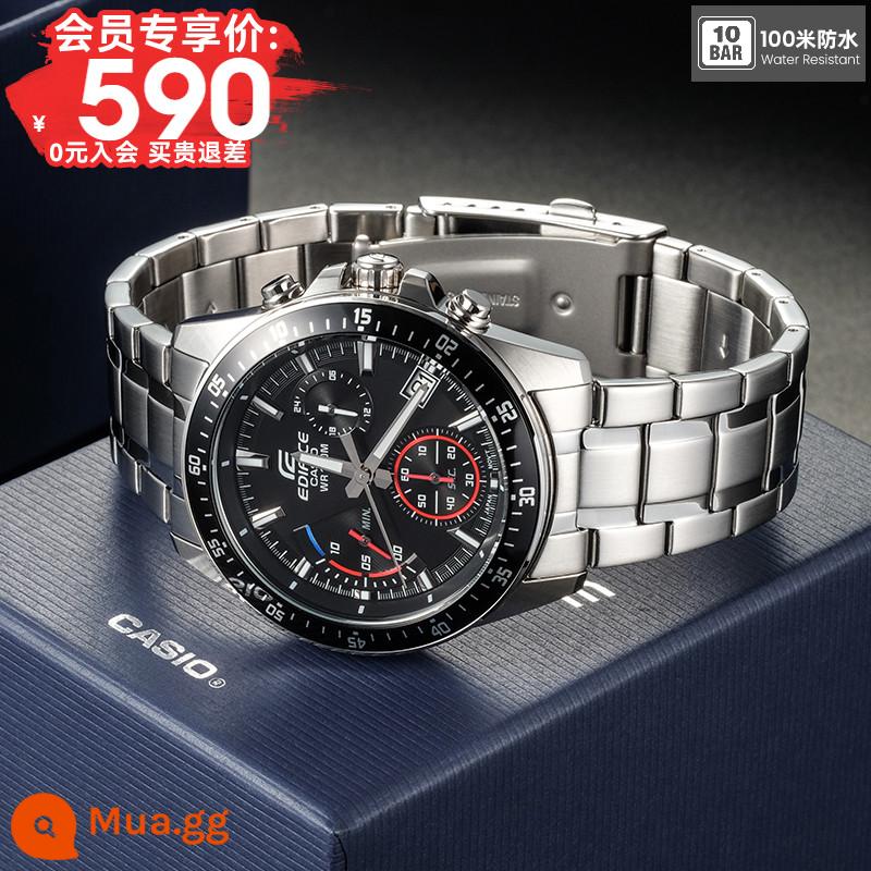 Đồng hồ CASIO Nam 2022 Chính hãng Business Sports Men's Waterproof Limited Quartz Men's Watch EFV-540D - [Liên hệ bộ phận chăm sóc khách hàng và được hoàn tiền] 2. EFV-540D-1A [thiết kế mặt số dành cho xe đua, chống nước 100 mét]